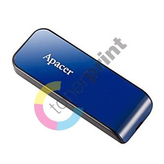Apacer USB flash disk, USB 2.0, 32GB, AH334, modrý, AP32GAH334U-1, USB A, s výsuvným konek